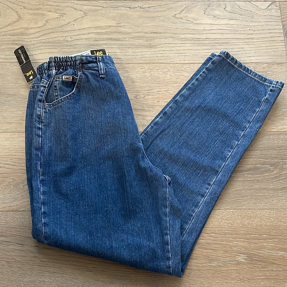 Lee Relaxed Fit Tapered Leg Mid Rise Stretch Waist Pepper Stone W 12 Medium - Picture 3 of 7
